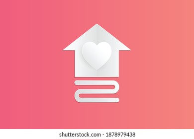 Vector de símbolo. es un nivel de amor medio o aumentar el amor.