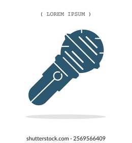 Vector symbol. Microphone icon illustration. Stock vector symbol illustration design.