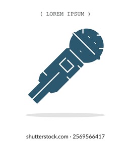 Vector symbol. Microphone icon illustration. Stock vector symbol illustration design.