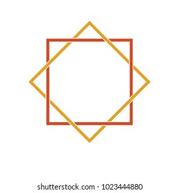 Vector symbol: modern variant of Sri Devi or Lakshmi star. The Star of Lakshmi is used in Hinduism to symbolize Ashtalakshmi, the eight forms of wealth.