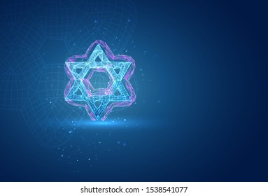 vector symbol on a blue background