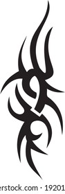 Vector symbol, ornament, tattoo. beautiful vector illustration. Drawings on the body, ancient symbols.