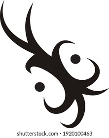 Vector symbol, ornament, tattoo. beautiful vector illustration. Drawings on the body, ancient symbols.