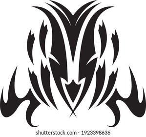 Vector symbol, ornament, tattoo. beautiful vector illustration. Drawings on the body, ancient symbols.	