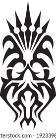 Vector symbol, ornament, tattoo. beautiful vector illustration. Drawings on the body, ancient symbols.	