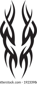 Vector symbol, ornament, tattoo. beautiful vector illustration. Drawings on the body, ancient symbols.	