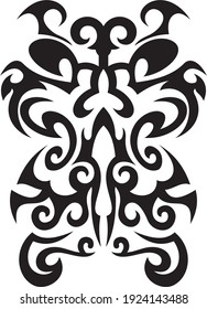 Vector symbol, ornament, tattoo. beautiful vector illustration. Drawings on the body, ancient symbols.