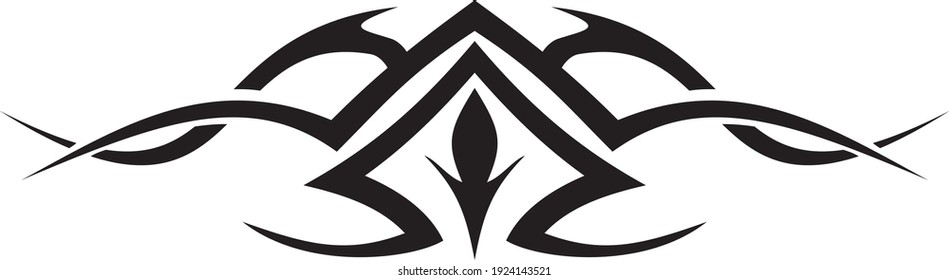 Vector symbol, ornament, tattoo. beautiful vector illustration. Drawings on the body, ancient symbols.