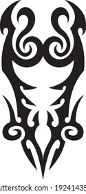 Vector symbol, ornament, tattoo. beautiful vector illustration. Drawings on the body, ancient symbols.
