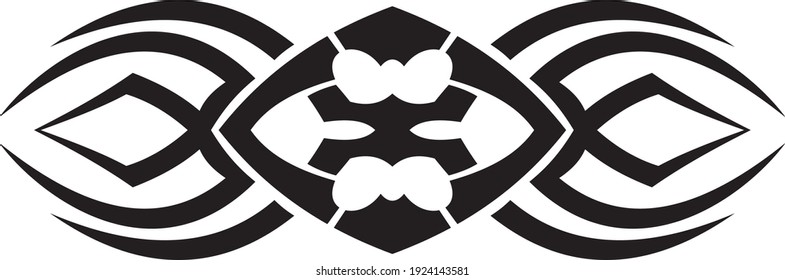 Vector symbol, ornament, tattoo. beautiful vector illustration. Drawings on the body, ancient symbols.