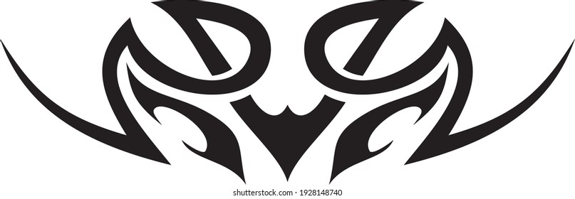 Vector symbol, ornament, tattoo. beautiful vector illustration. Drawings on the body, ancient symbols.	