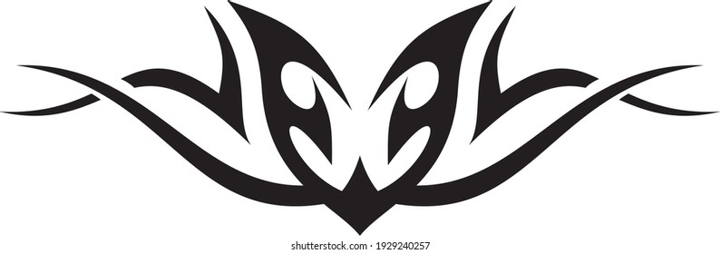 Vector symbol, ornament, tattoo. beautiful vector illustration. Drawings on the body, ancient symbols.	
