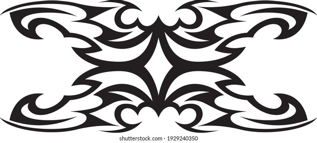 Vector symbol, ornament, tattoo. beautiful vector illustration. Drawings on the body, ancient symbols.	