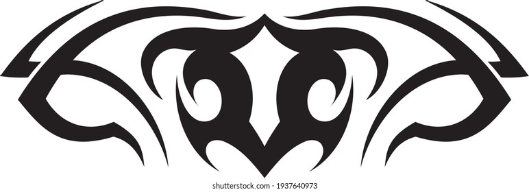 Vector symbol, ornament, tattoo. beautiful vector illustration. Drawings on the body, ancient symbols.	