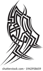 Vector symbol, ornament, tattoo. beautiful vector illustration. Drawings on the body, ancient symbols.