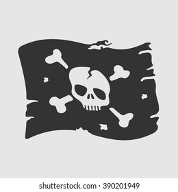 Vector Symbol Pirate Flag svg