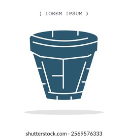 Vector symbol. Potted icon illustration. Stock vector symbol illustration design.