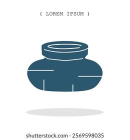 Vector symbol. Potted icon illustration. Stock vector symbol illustration design.