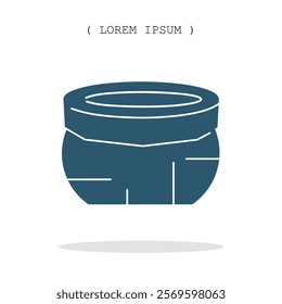 Vector symbol. Potted icon illustration. Stock vector symbol illustration design.