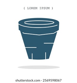Vector symbol. Potted icon illustration. Stock vector symbol illustration design.