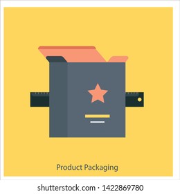 vector symbol product packaging as an icon on the website