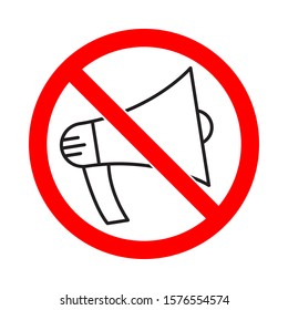 Vector symbol of rally or protest. No megaphone icon. No noise concept. Loudspeaker icon.