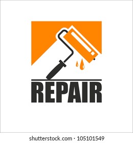 vector symbol of repair. sign