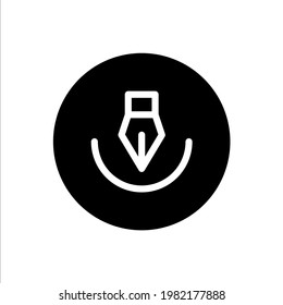 Vector symbol rounded icon filled style