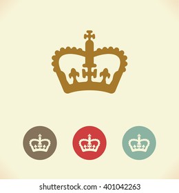 Vector symbol of the Royal crown