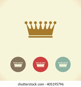 Vector symbol of the Royal crown. Illustration
