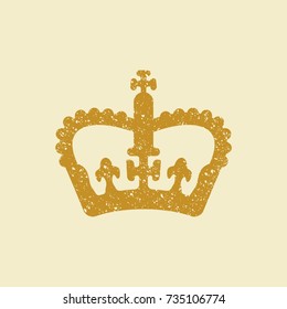 Vector symbol of the Royal crown. Illustration