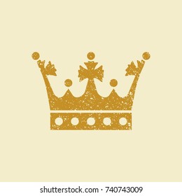 Vector symbol of the Royal crown. Illustration