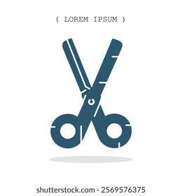 Vector symbol. Scissors icon illustration. Stock vector symbol illustration design.