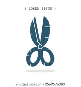 Vector symbol. Scissors icon illustration. Stock vector symbol illustration design.