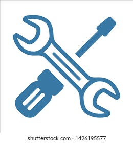 vector symbol setting icon on the website