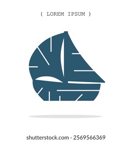Vector symbol. Ship icon illustration. Stock vector symbol illustration design.
