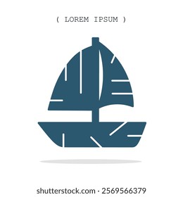 Vector symbol. Ship icon illustration. Stock vector symbol illustration design.