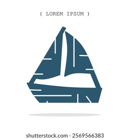Vector symbol. Ship icon illustration. Stock vector symbol illustration design.