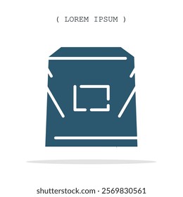 Vector symbol. Shopping bag icon illustration. Stock vector symbol illustration design.