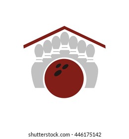 Vector symbol sign bowling. icon