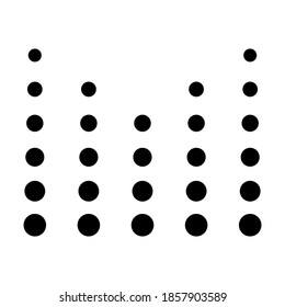 Símbolo vector de la onda de sonido