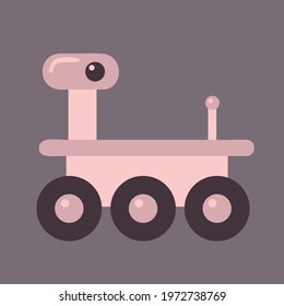 Vector symbol space mars outearth rover 