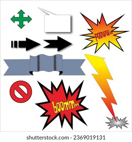 vector symbol for story books, comics and t-shirt graphic