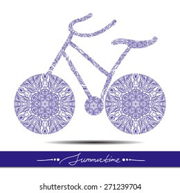 Vector symbol for summer design. Isolated object on a white background. Summer vacation