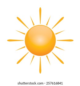 Vector symbol of sun  