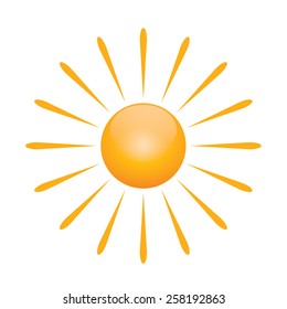 Vector symbol of sun 