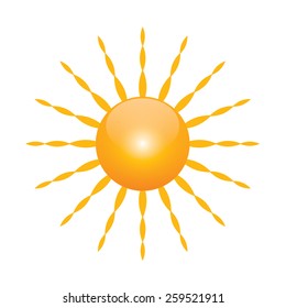 Vector symbol of sun 