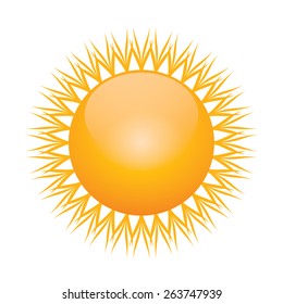 Vector symbol of sun 