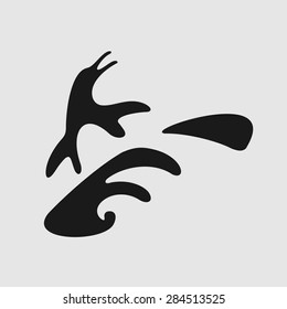 Vector Symbol Surfers Penguin