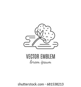 Vector symbol of  Taxas  in trendy linear style isolated on white  background. Cotton icon. Icon in linear style.